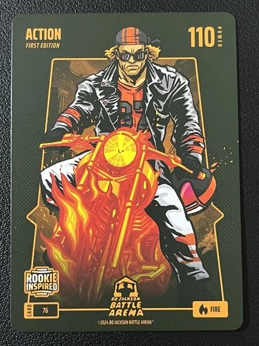 2024 Bo Jackson Battle Arena Jackson Holliday Action Fire First Edition Rookie
