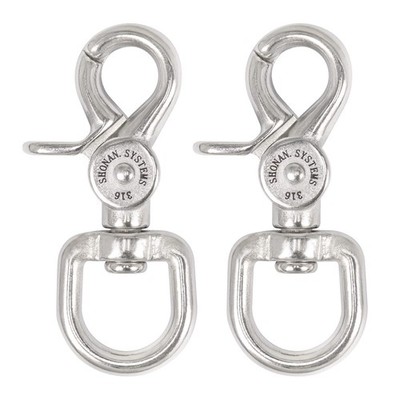 2.65'' Trigger Snap Hooks Marine Grade Stainless Steel 316 Swivel Trigger Snaps