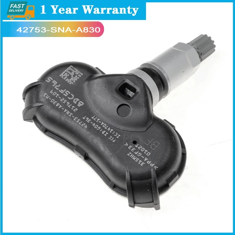 4 датчика давления в шинах TPMS для Honda Civic Odyssey 42753-SNA-A830 - Изображение 4 из 4