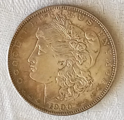 1900 Morgan Silver Dollar $1 Coin XF