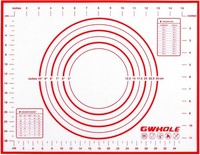 Backunterlage Silikon Antihaft HitzebestäNdig Bpa-Frei 30X42Cm Rot FüR Backblech
