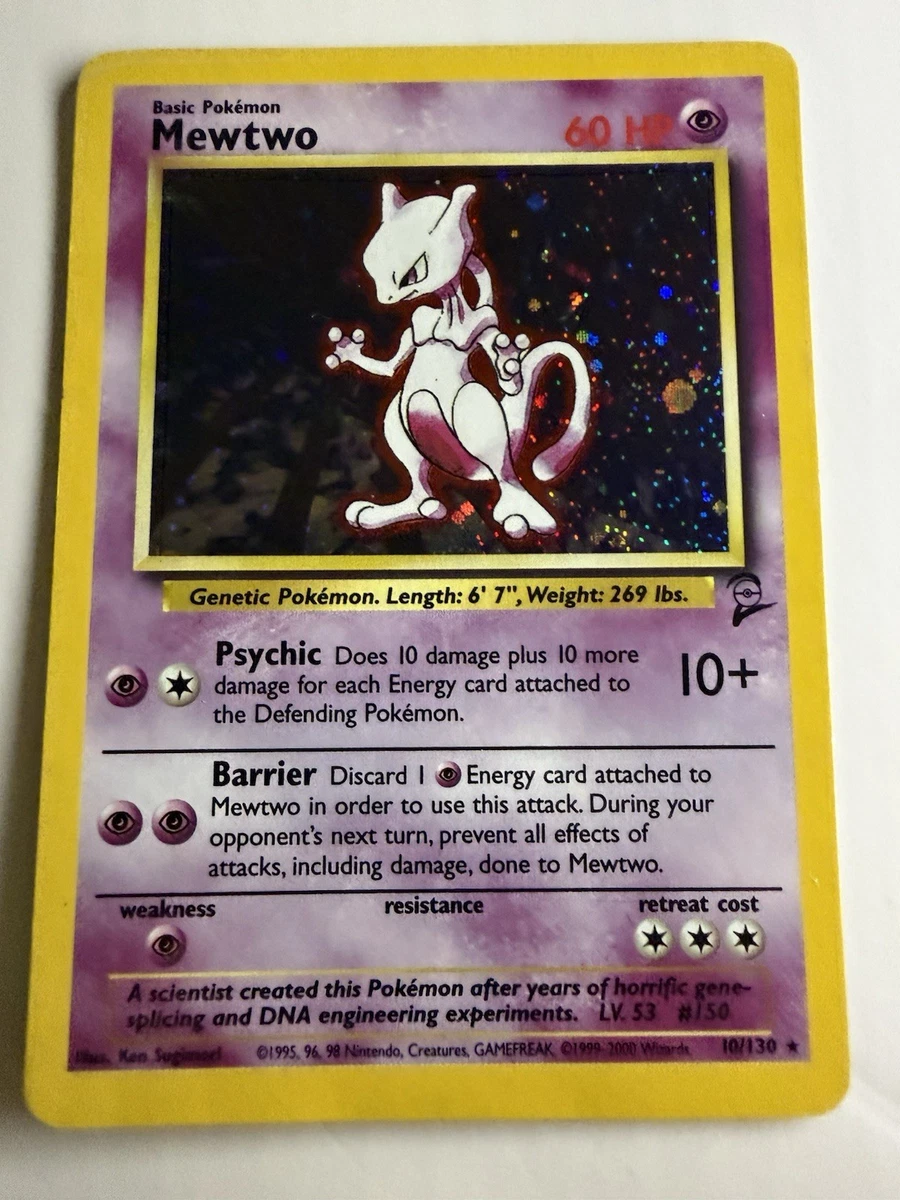 Mewtwo Pokémon TCG Individual Trading Card Games Base Set in