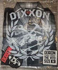 Dixxon Flannel,Mens Medium, The Vito, New In Bag, Black Grey