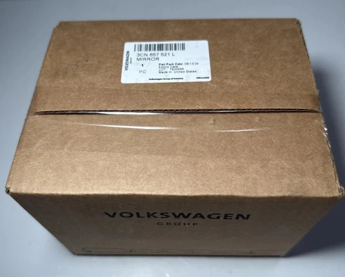 Genuine OEM Volkswagen Left Front Mirror Glass  3CN-857-521-L Heated, Blind Spot