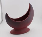 Vintage Signed Van Briggle Crescent Moon Vase Mulberry
