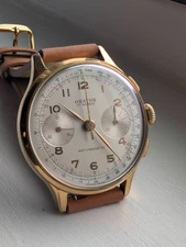 Vintage Orator Chronograph 2514 Gold Plated Landeron 48 - SERVICED All Original