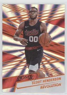2024-25 Panini Revolution Sunburst 36/75 Scoot Henderson #77 15q4