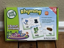 Leap Frog Puzzle Cards - Rhyming Scout Friends Pre-K - 1st Complete