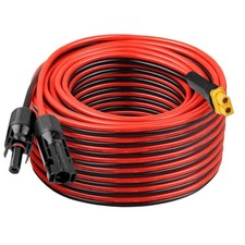 50FT 10AWG XT60 Solar Extension Cable - Male to Female Connector for Power Stati