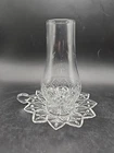 Fairy Lamp Pressed Glass Hurricane Candle Federal Glass Co. 1954-1979 Vintage