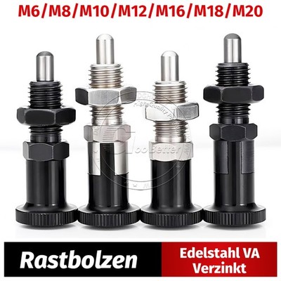Edelstahl Rastbolzen Federriegel Normelemente Arretierbolzen mit Rastsperre