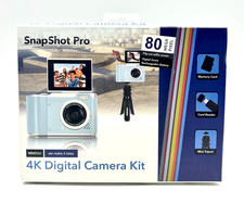NEW Vivitar SnapShot Pro 4K Digital Camera Kit w/ Mini Tripod - Light Blue
