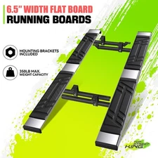 6.5" Rectangular Flat Board Step Pad Running Boards 2PC for Honda CR-V 07-16