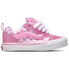 Vans Knu Skool Checkerboard Pink White VN000D2T2W0 GS Size 4Y-7Y Girls Kid Women