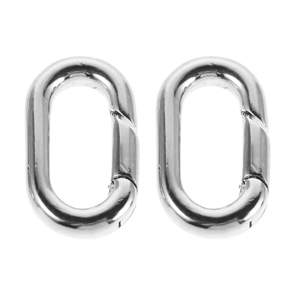  2 Pcs Handgefertigtes Schmuckzubehör Federring Verbindungsverschluss - Bild 4 von 4