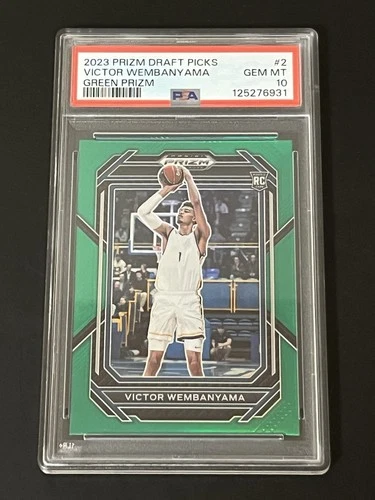 PSA 10💎23-24 Green Prizm Victor Wembanyama RC Draft Picks 24ROY 26 WCF MVP DPOY