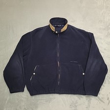 Vintage Polo Ralph Lauren Jacket Mens XL Navy Polartec Fleece Made in USA 90s