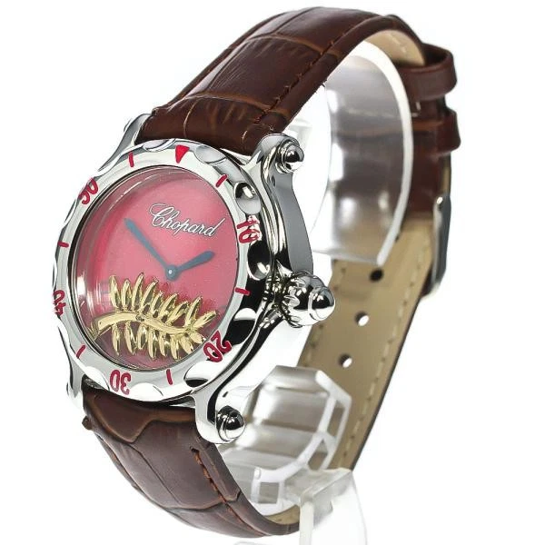 Chopard — Chopard Happy Sport 28/8455 38mm SS Pink Dial Quartz Watch #C7875