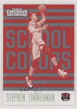 2016-17 Panini Contenders Draft Picks School Colors Stephen Zimmerman #19 w1s