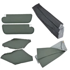 1968-72 Nova 4-Door Sedan Headliner/Sail Panel/Visors premier Perforated (Dark