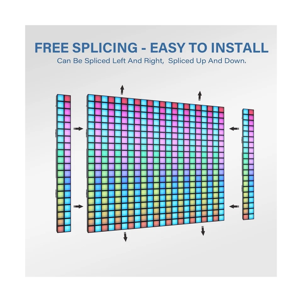 DJ Stage Lights Bar with Stand, 100W RGB LED DMX Pixel Light Bar, 20x2 Matrix... - Image 3 of 4