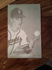 Warren Spahn Exhibit Card