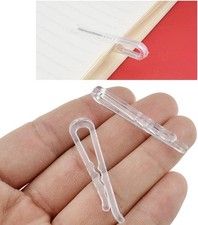1.8inch/45mm 170Pcs Clear Plastic U Shape Alligator Clip, Clothespin Fabric C...