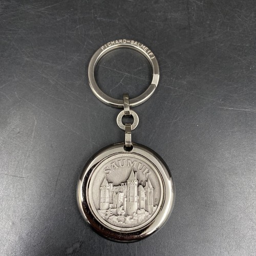 Schlüsselanhänger Pichard Balme silberfarben Saumur Castle Frankreich Reise Souvenir