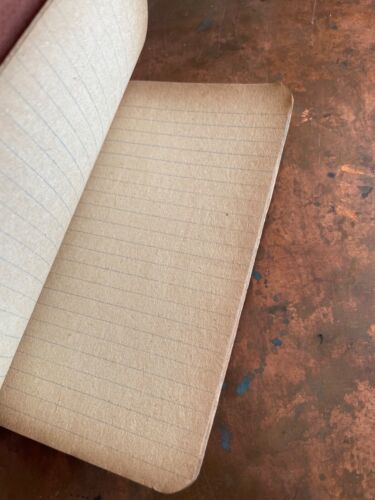 Antico libro contabile manzo montone agnello libro della spesa libro mastro inutilizzato ephemera vuoto NOS - Foto 4 di 5