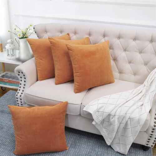 Juego de 4 fundas de almohada de 20"" para decoración de sofá cama súper suaves de felpa - Imagen 142 de 150