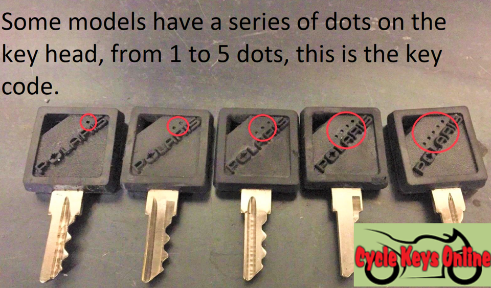 Polaris ATV Ranger RZR Cut to Code Spare Replacement Keys Made READ