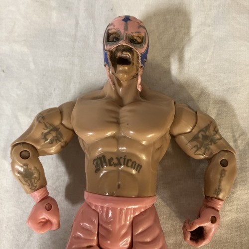 Figura Jakks WWE 2003 Ray Mysterio con Pantalones Rosa 7" suelta envío gratuito - Imagen 2 de 6