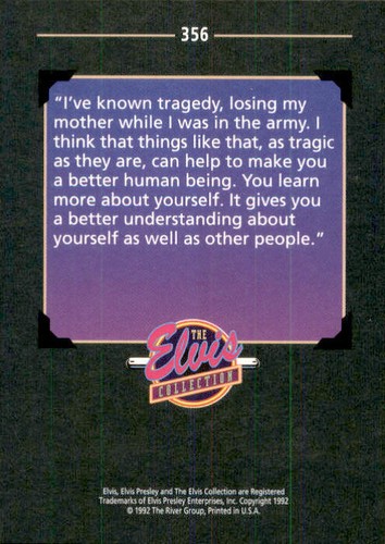 Elvis Collection 92 River Group Trading Card Complete Your Set You Pick 201-400 - Picture 313 of 401