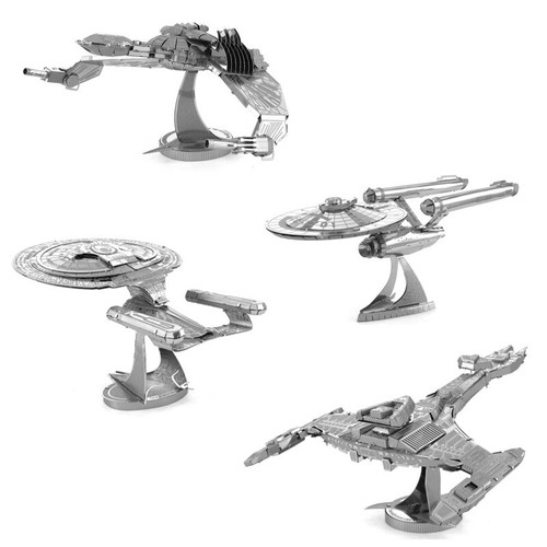 Star Trek Metall Modell Kit 3D Laser Cut Puzzle DIY Geschenk Werkzeuge senden