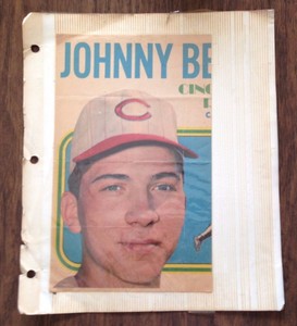 Vintage Young Johnny Bench Cincinnati Reds Topps Poster Ebay
