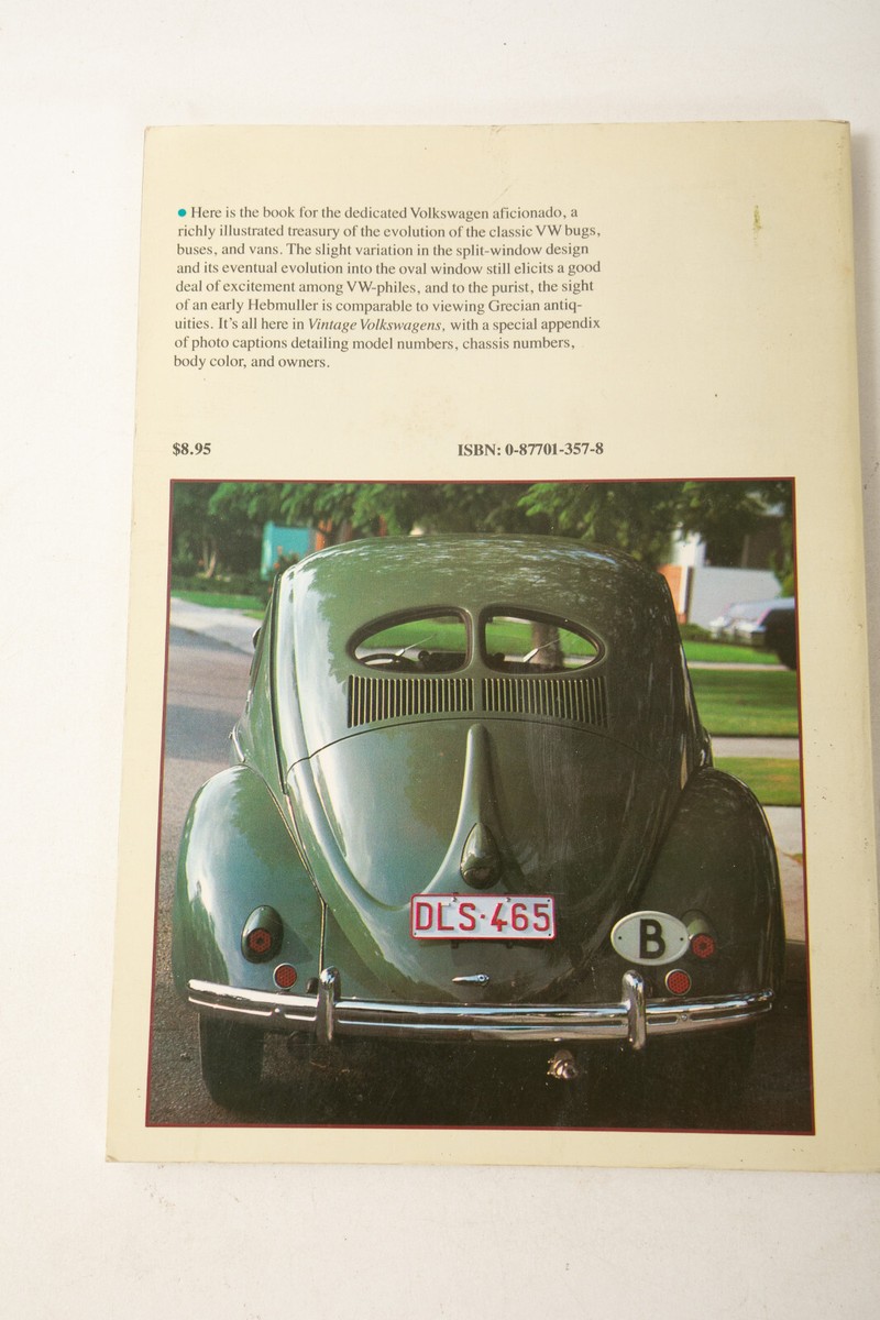 Vintage Volkswagen Book (UD4) 0877013578 (JSF6) Chronicle Books