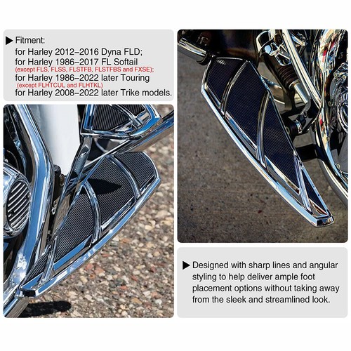 US Footpegs Floorboard Brake Pedal Shift Pegs For Harley Electra Road Glide King - Picture 13 of 45