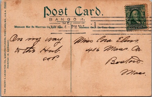 c1907 Milo Junction Maine ~ B&A Railroad Car Works Factory Vintage Postcard - Picture 2 of 2