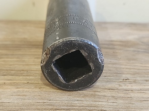 Snap On Tools USA 1mm SIMM170 1/2" Drive 6 Point Metric DEEP Impact Socket. d - Picture 6 of 6