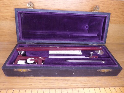 Vintage Maho Planimeter Instrument im bestückten Koffer. Maho No.599 Planimeter