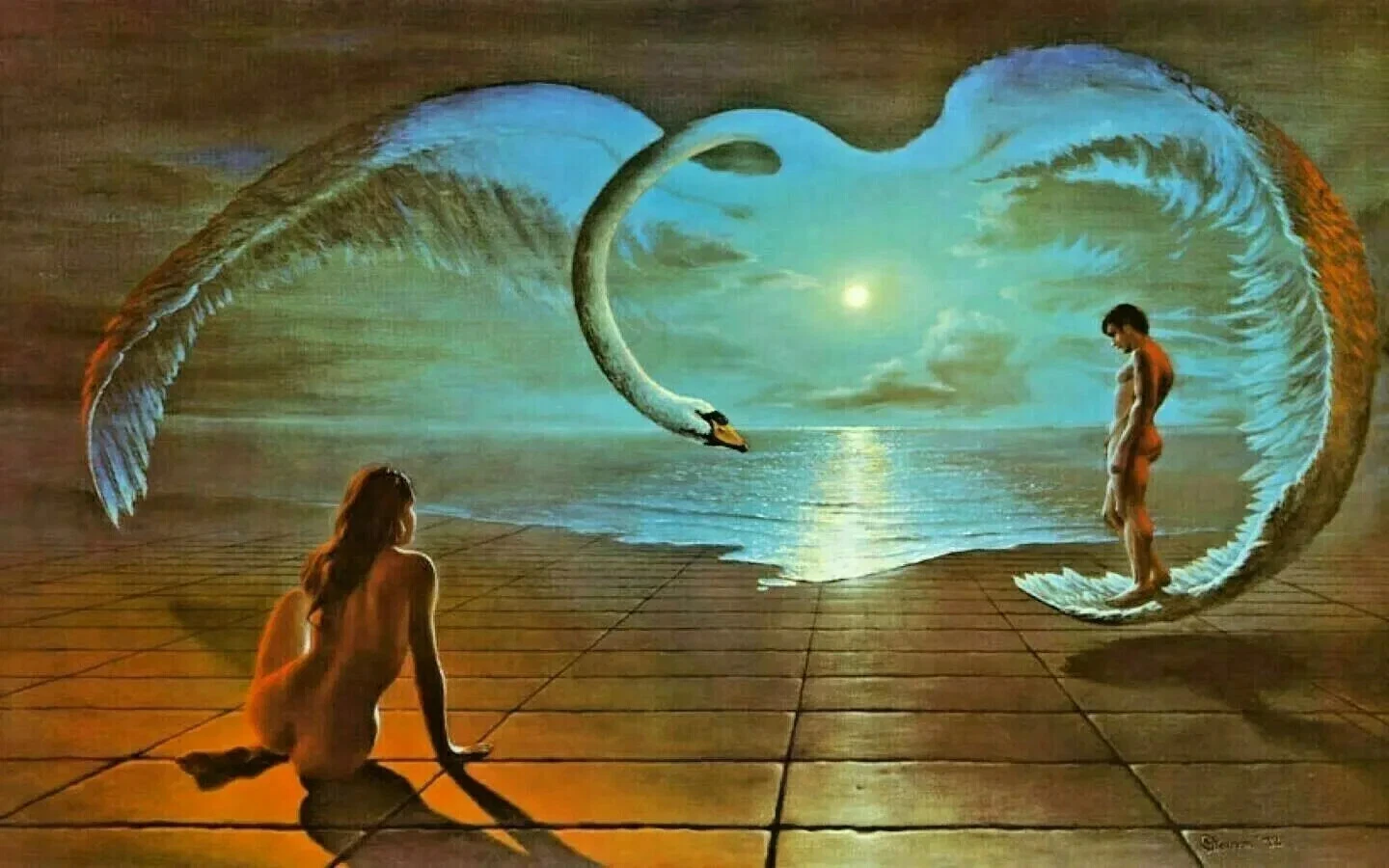 WINGS OF LOVE CANVAS WALL ART DECOR COLOUR CANVAS LARGE 20X30 INCH