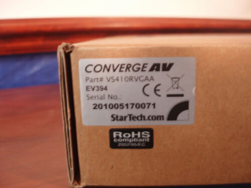 Interruptor de audio de video VGA Converge 4 puertos con control RS232 - división de video/audio - Imagen 3 de 9
