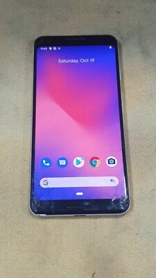 Display LCD Originale Per Google Pixel 3 (G013A) - Colore Bianco - Usato Ma Funzionante