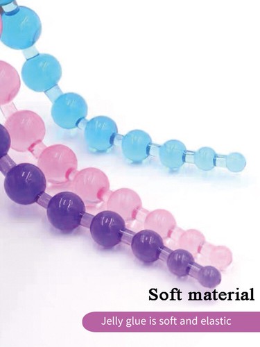 Perles Anales Noires Et Roses Jouet Sexuel Anal Pour Hommes Et Femmes Gelée ~ - Picture 12 of 17