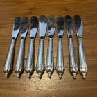 SET OF 8 TOWLE SILVERSMITHS ALLOY SPREADERS SOME TARNISH SEE PHOTOS