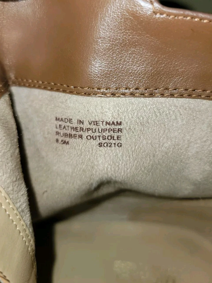 Michael Kors Farrah Flat Leather Bootie Color Luggage Size US 8.5 M - Image 4 of 4