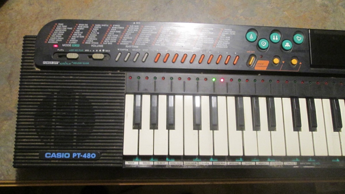 Vintage RARE Casio Tone Bank Keyboard PT-480 , 1990's | eBay