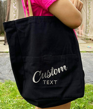 Custom Embroidery Tote Bag, Personalized Tote Bags, Promotional Tote Bag