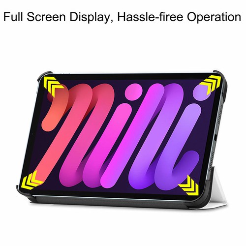 Folio Smart Cover Tri-Fold Leather Stand Case Cover For Apple iPad mini 6 A17Pro - Picture 73 of 148