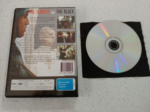 The Scarlet and the Black (DVD, 1983) Gregory Peck AUS PAL - Picture 2 of 2